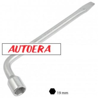 Wheel nut wrench "L" type, 19mm