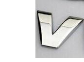 Sticker 3D - letter V