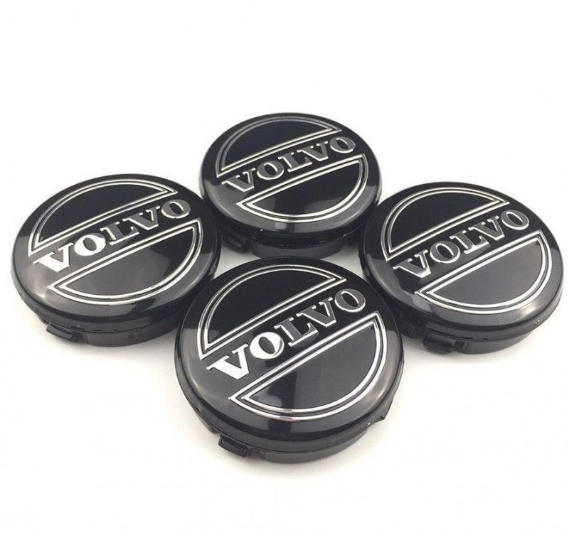 Discs inserts/caps set Volvo, 4x64mm 