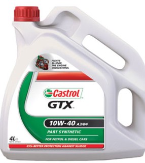Semi-synthetic motor oil Castrol GTX A3/B4 10W40, 4L