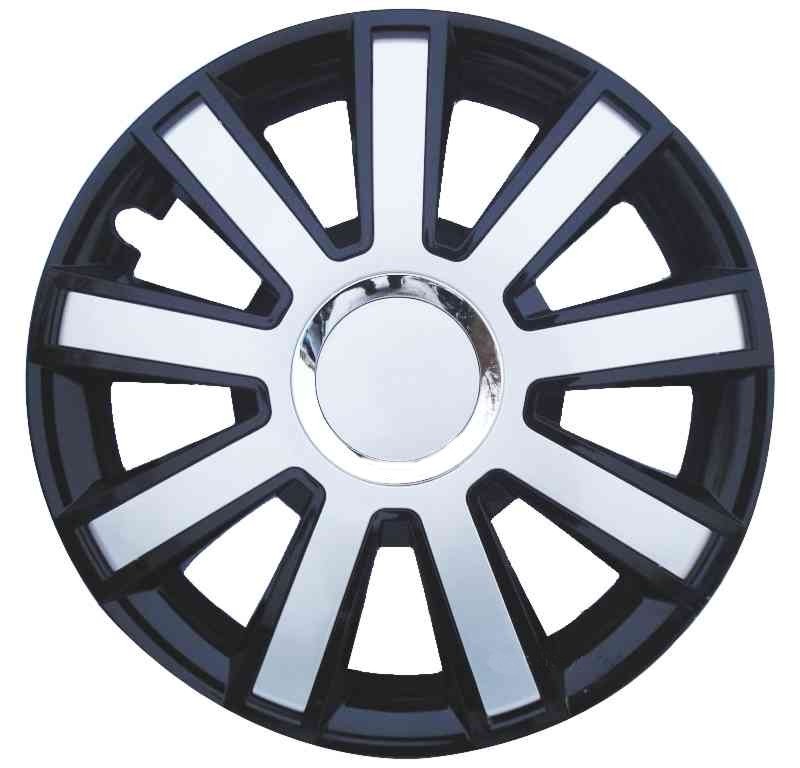 Wheel covers set Flash Black Silver, 14