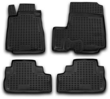 3D Rubber floor mats set Honda CRV (2007-2012), with edges 