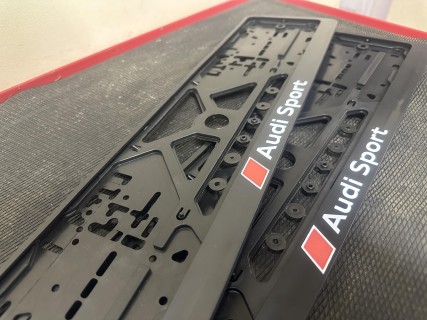 2PCS x  Number Plate Surround Holder - AUDI Sport