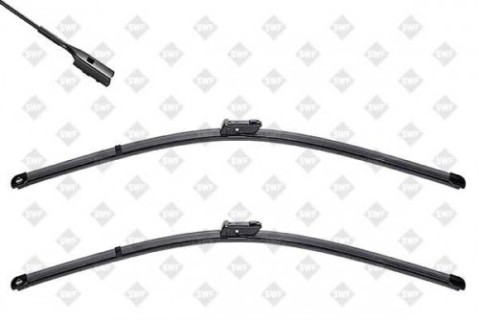 Front aero wiperblade set SWF - Audi A6 C7 (2011-2019)/VW Tiguan (2016-), 65+53cm