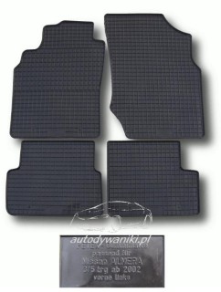 Rubber floor mats set Nissan Almera (2000-2006)