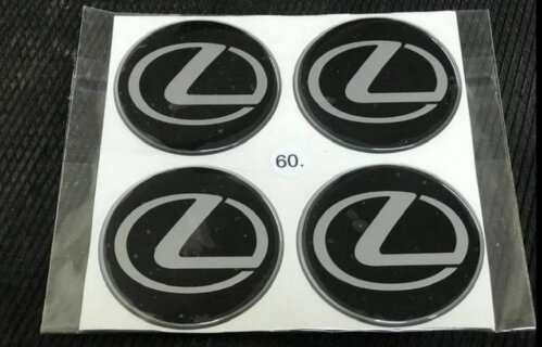 ALLOY WHEEL TRIM CENTRE CAP DECAL LOGO Lexus, diam 60mm