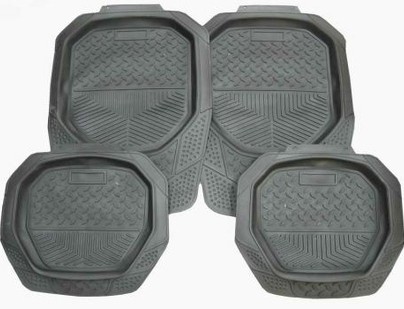 Universal floor mat set, grey color