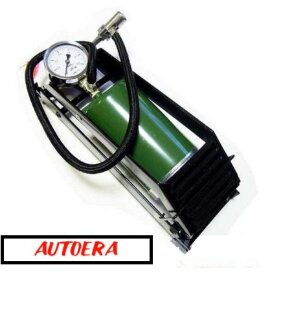 Foot pump with 1 cilinder