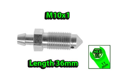 BLEEDER NIPPLE SCREW (BRAKE CALIPER DRUM OR CLUTCH)