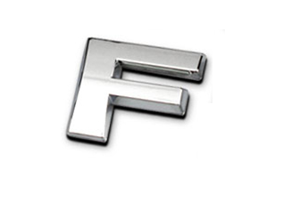 Sticker 3D - letter F