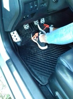 Front floor rubber mat (driver side), universal