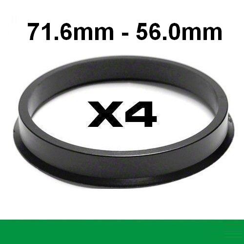 Wheel hub centring ring /⌀71.6mm ->⌀56.0mm