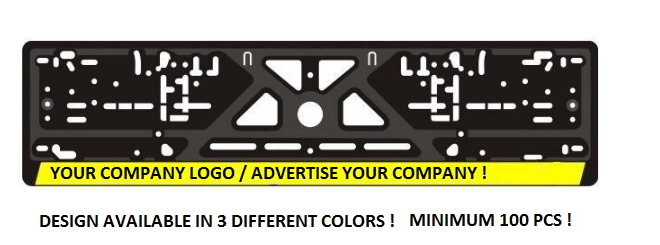 Car plate number holder with your logo  - Advertise your company