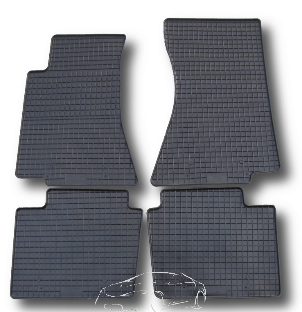 Rubber floor mats set  Opel Omega B (1994-2003)