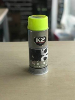 Yellow color rubber-type paint - K2 Plasti Dip, 400ml.