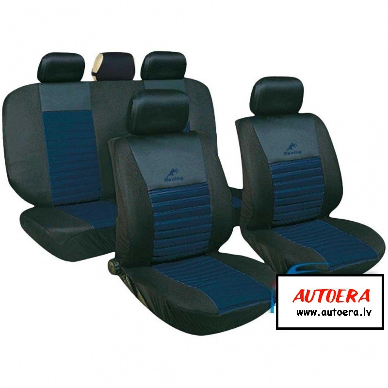 Poliester car seat cover set with zippers 
