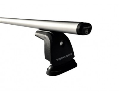 Car roof rack set TERRA DRIVE B-FIX AERO (with fixing pointa), 120cm