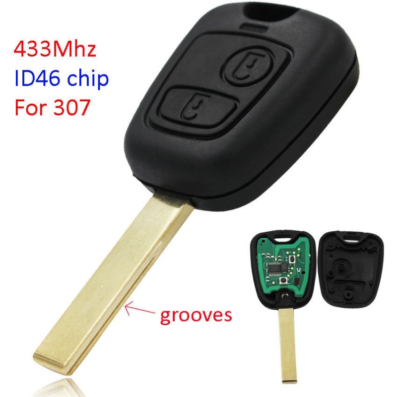 Remote key Shell PEUGEOT 307 (2001-2008)