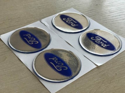 ALLOY WHEEL TRIM CENTRE CAP DECAL LOGO FORD 60MM