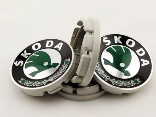 Discs inserts/caps set SKODA, 4x d-56mm 