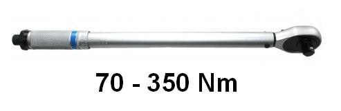 Torque wrench 1/2", 70-350Nm