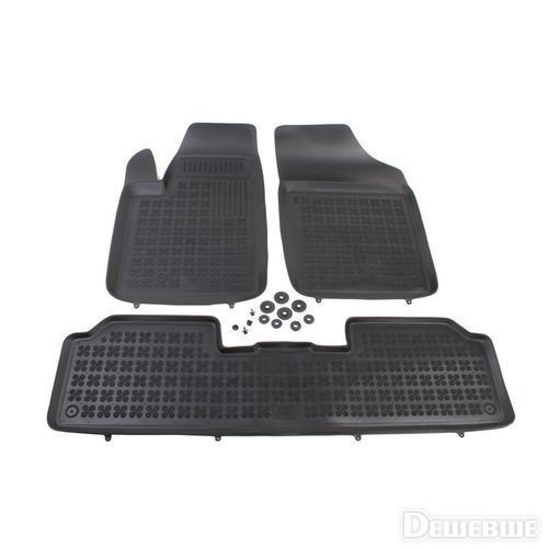 Rubber floor mat set  Citroen Berlingo /Peugeot Partner (1997-2007) with edges
