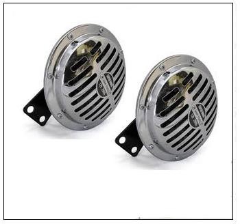 Silver Horn set 12V, 55W (chrome)