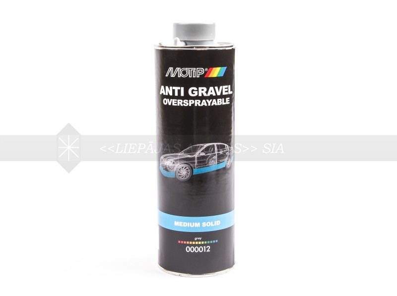 Grey underbody protection (medium solid) MOTIP ANTI GRAVEL, 1L. 