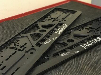 2pcs x Plate number holder - Jaguar 