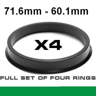 Wheel hub centring ring / 71.6mm ->60.1mm