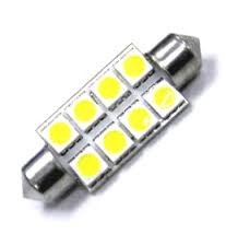Plate number bulb set 8LED, L=42mm, 12V