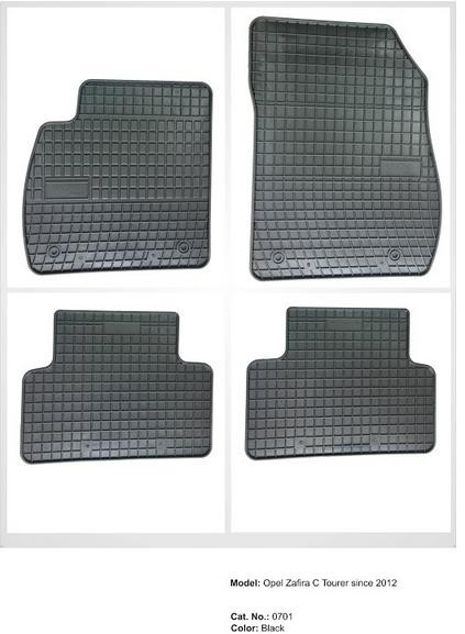 Rubber floor mat  set Opel Zafira C (2011-2020)