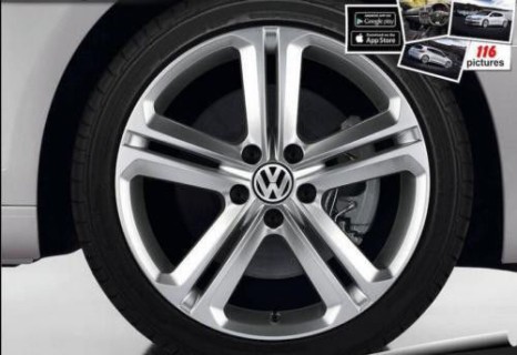 Discs inserts/caps set VW, 4x d-56mm 
