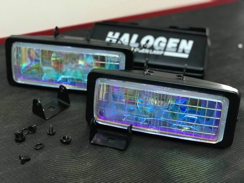 Fog light set, universal (rainbow color fog lamp glass)