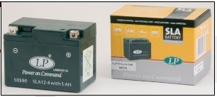 Acid Moto battery (filled) - LANDPORT 5А, 12V (-/+)