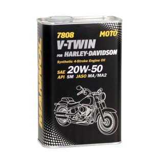 Syntetic oil - Mannol V-TWIN Harley-Davidson (4-Takt) 20W50, 1L 