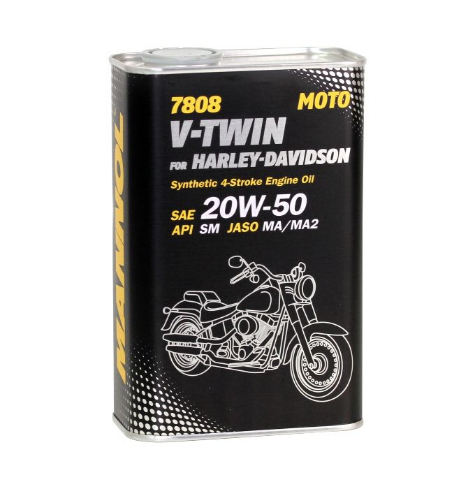 Syntetic oil - Mannol V-TWIN Harley-Davidson (4-Takt) 20W50, 1L 