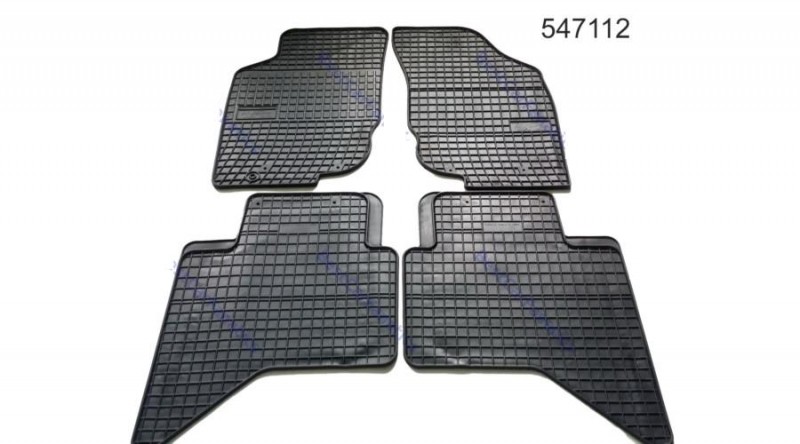 Rubber floor mats set Toyota Hilux (2005-2012)