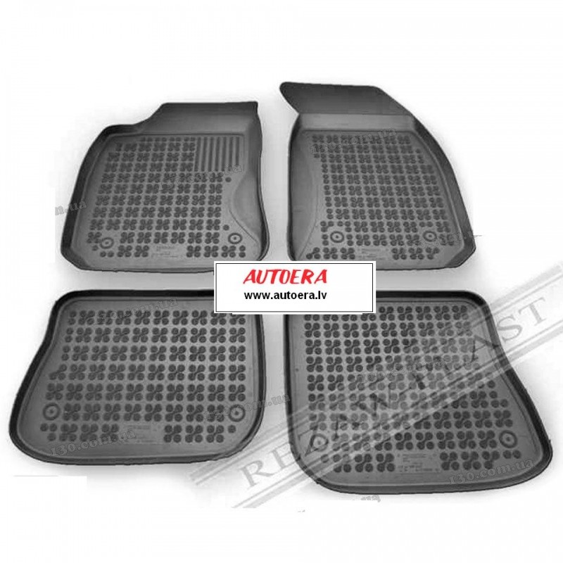 Rubber floor mat set Audi A4 B5 (1995-2001) with edges