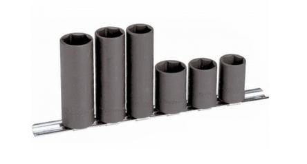 Impact socket wrench set 1/2", 6pcs.