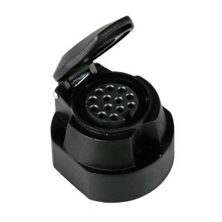 13 poles socket with pin for fog rear light 