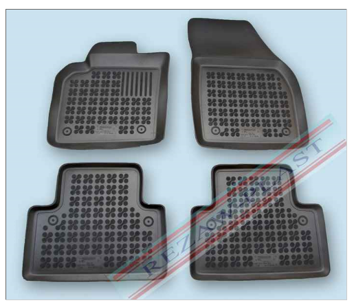 Rubber floor mat set Volvo S40 (2004-2012), with edges