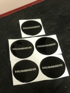 5pcs Wheel stickers HUMMER, 90mm