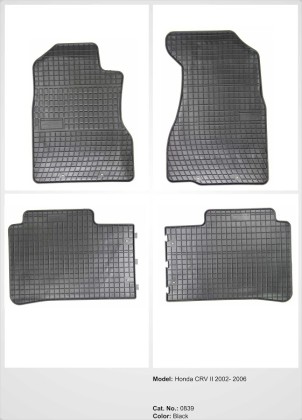 Rubber floor mats set Honda CR-V (2002-2007)
