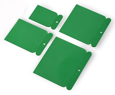 Set of plastic putty knifes, 4pcs