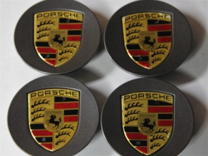 Discs inserts/caps set, 4x77mm  (dark grey)
