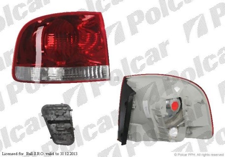 Tail lamp VW Touareg (2002-2006), corner, left 