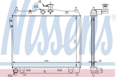 Cooling radiator Mazda Premacy (1999-2004)