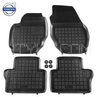 Rubber floor mat set Volvo V70 (2007-2013)/XC70 (2007-2013), with edges