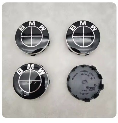 Wheel hub caps set BMW 4x 56mm  BLACK  (BMW i3, F40 F90 G20 G30  Inc. M135ix, M340i, M5 & M8)